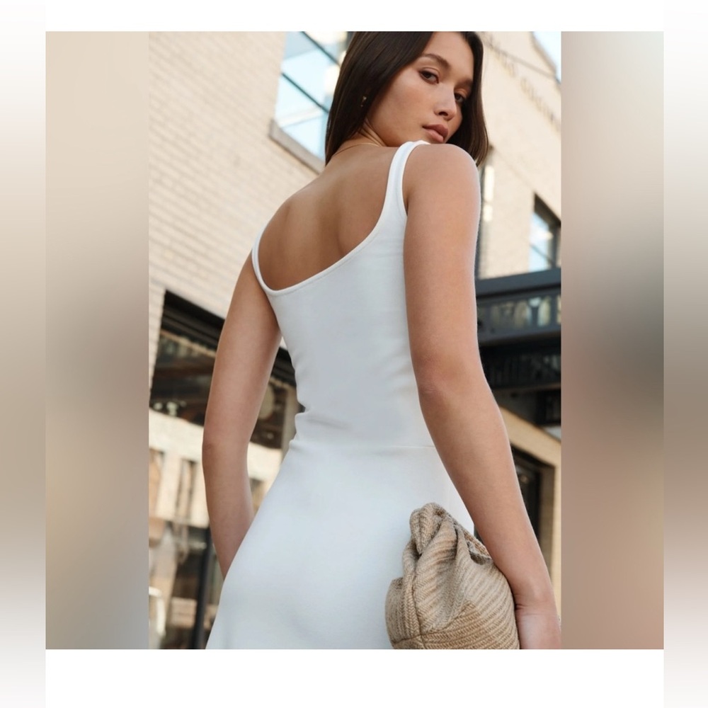 Marcella New York Marvin Dress Long Maxi Length Sleeveless In Off White Size S - Picture 2 of 5